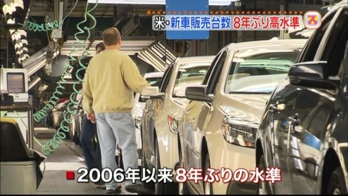 米国の新車販売台数、8年ぶり高水準