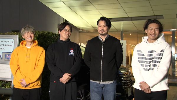 （左から）後上翔太さん、酒井一圭さん、小田井涼平さん、白川裕二郎さん