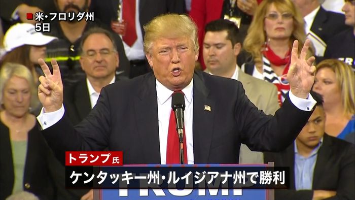 トランプ氏が2州で敗北も…強気変わらず