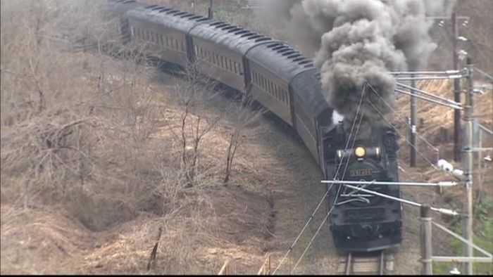 蒸気機関車D51型、試運転公開 福島