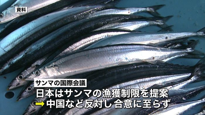 サンマ漁獲制限 中国など反対で合意ならず