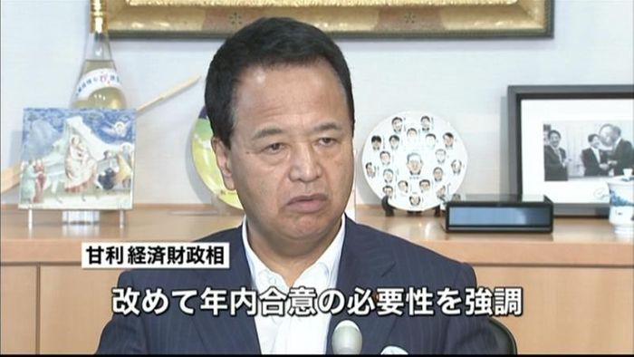 TPP交渉 甘利氏、年内合意の必要性強調