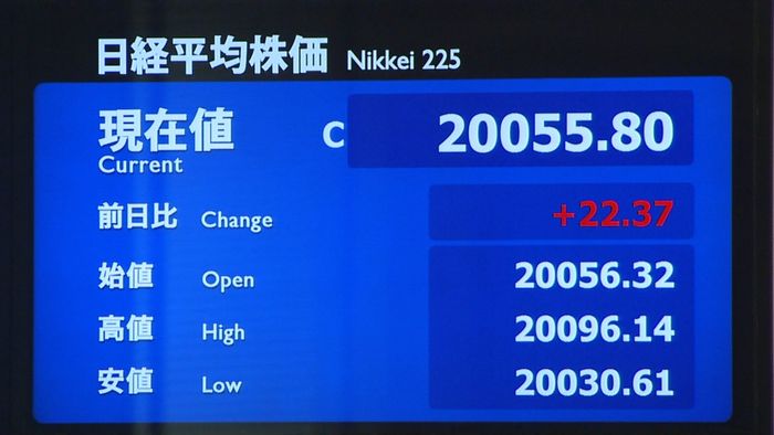 日経平均小幅高 自民惨敗影響ほぼみられず