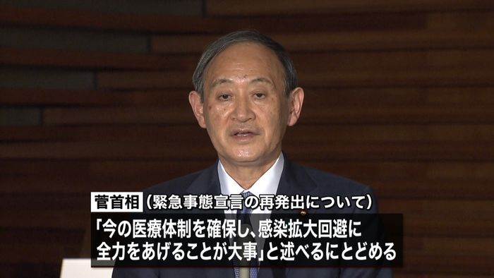 菅首相 閣僚らに改めて医療体制の確保指示