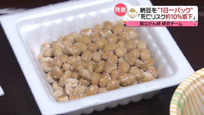 納豆“1日一パック”死亡リスク約10%↓
