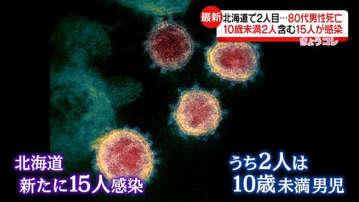 北海道で１０歳未満２人含む１５人感染