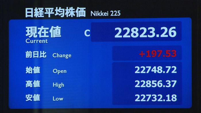 日経平均4日続伸 輸出関連中心に買い