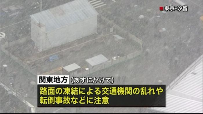 都心など関東の広い範囲で雪や冷たい雨
