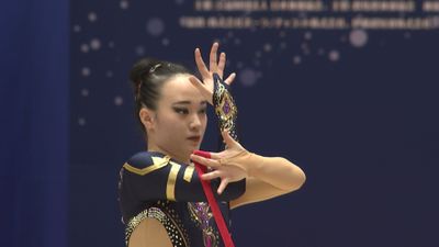 泣きそうな気持ちでいっぱいだった 新体操 日本代表を決める戦い 1位は東京女子体育大学の松坂玲奈