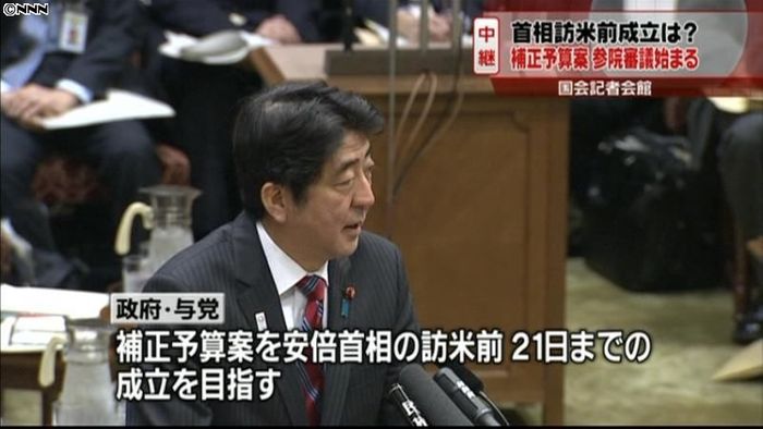 補正予算案 参議院で審議始まる