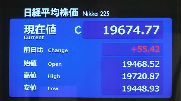 55円高 欧州での“制限緩和”など好感