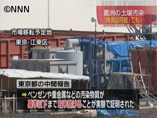 築地市場の移転予定先、汚染は除去可能~都
