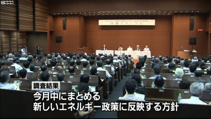 討論型世論調査が終了 原発比率めぐり議論