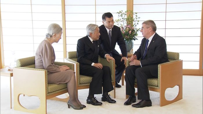 天皇皇后両陛下、IOC・バッハ会長と面会
