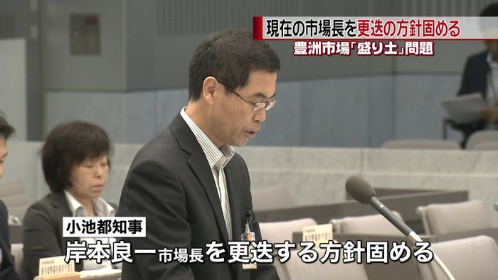 盛り土問題 現在の市場長を更迭へ