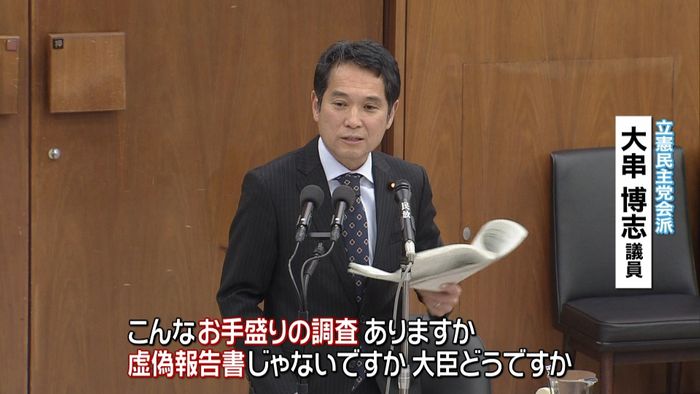 閉会中審査「お手盛りの虚偽報告」野党批判