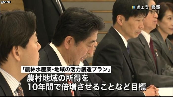 農林水産業の競争力強化へ…政府が具体案