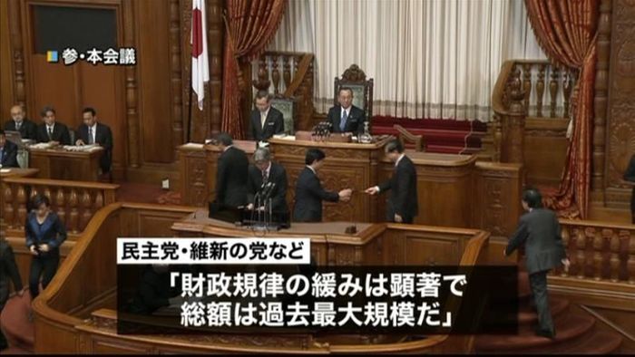 今年度予算成立 総額96兆円超
