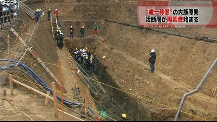大飯原発の地層のズレ、再調査始まる