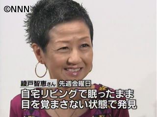 ジャズシンガー・綾戸智恵さんが入院