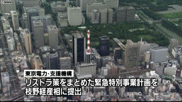 東電など、緊急特別事業計画を経産相に提出