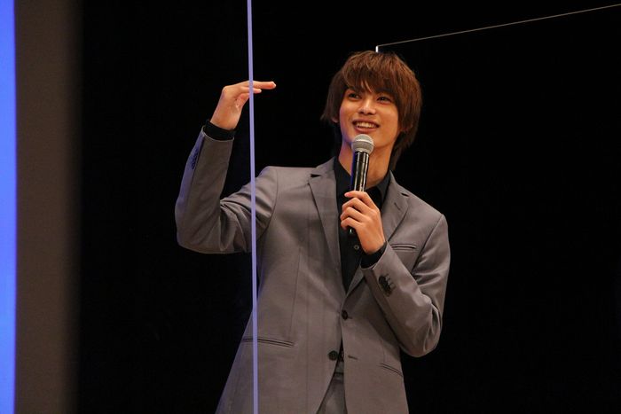 神尾楓珠 一から始めたトロンボーンに苦戦 難しさしかなかった 共演の福本莉子は 羨ましい 映画 歳のソウル 完成披露試写会 舞台挨拶に登場した神尾楓珠さん 画像詳細