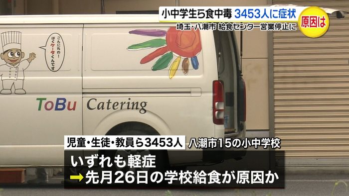 給食で食中毒 小中学生ら3千人超に症状