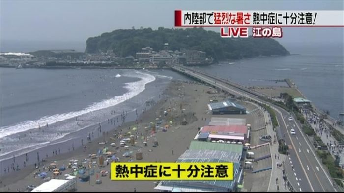 きょうも厳しい暑さ 都心は31℃超え