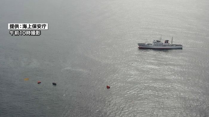 北朝鮮籍の船沈没 海保が現場写真を公開