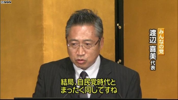 概算要求基準 渡辺氏「自民党時代と同じ」