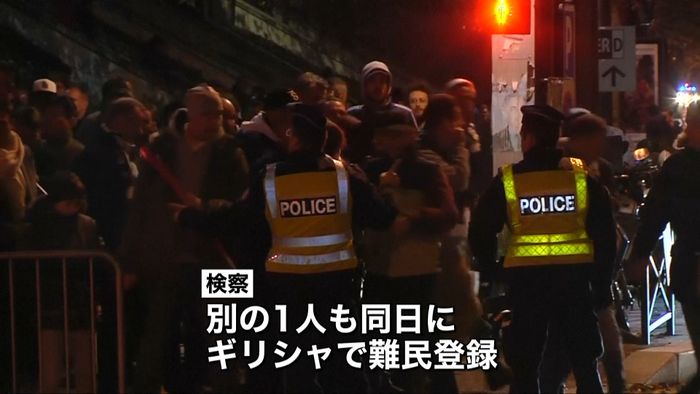自爆の容疑者2人 ギリシャで難民登録も
