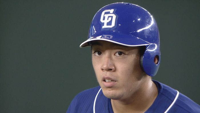 中日・鵜飼航丞 初スタメンでプロ初ヒット ファンは「プロ初ヒットおめでとう」と祝福
