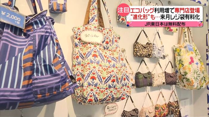 エコバッグ利用増 暑くなる時期に注意も