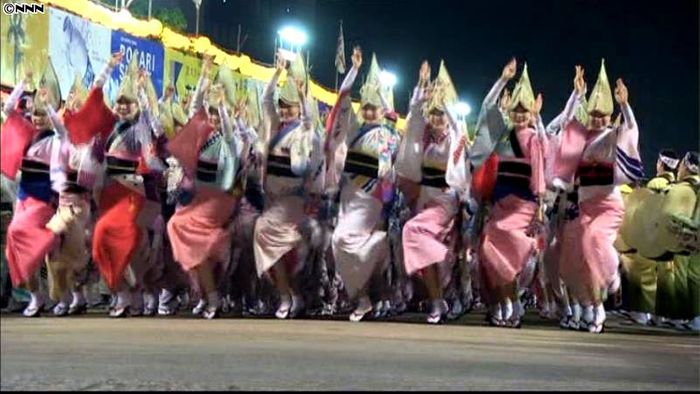 徳島市の阿波おどり 4日間の乱舞に幕