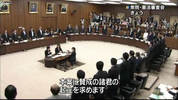 国民投票法改正案が審査会で可決