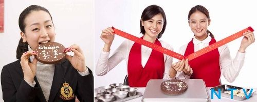 浅田真央選手に長澤&武井から応援チョコ