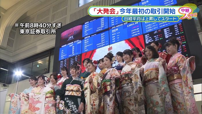 「大発会」日経平均は上昇してスタート