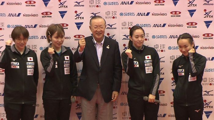 卓球女子日本代表 五輪前最後の大会で完勝