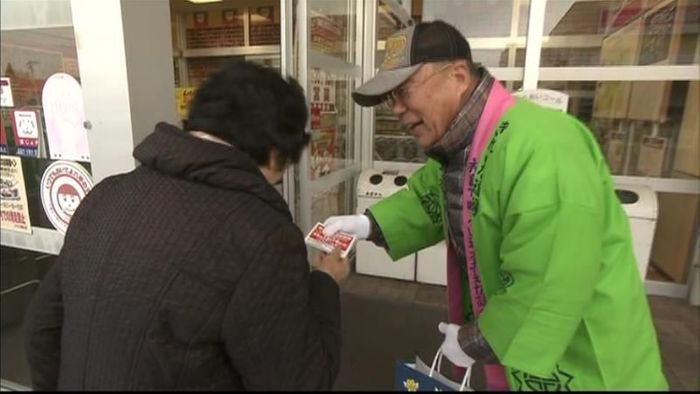 街頭で衆院選の投票を呼びかけ 福島市