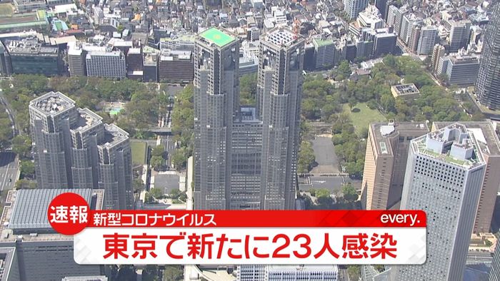 新型コロナ 東京都で新たに23人が感染