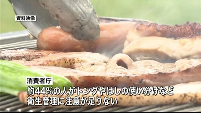 おにぎりは…BBQでは食中毒に注意を