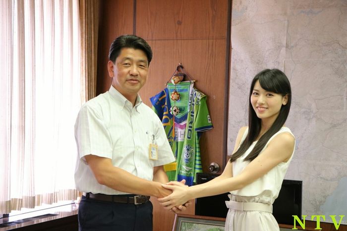 矢島舞美が表敬訪問「小田原はステキな所」