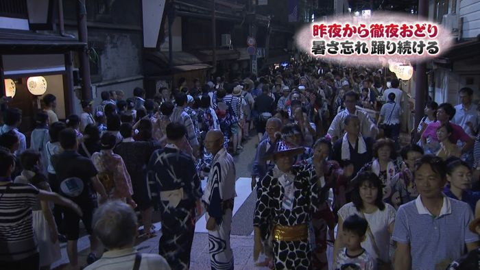 岐阜の夏の風物詩 暑さ忘れ“徹夜おどり”