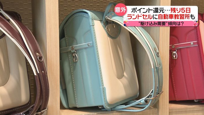 今月終了ポイント還元 駆け込み需要傾向は