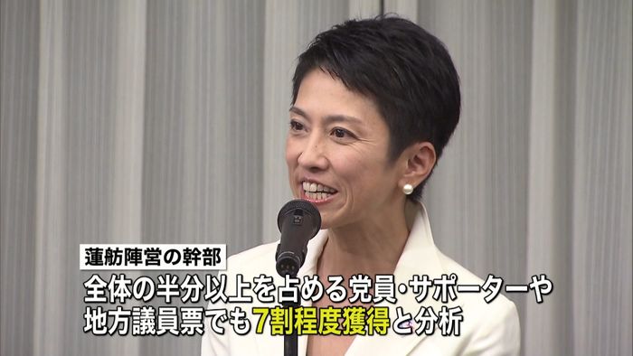 民進党きょう代表選挙 蓮舫氏、優位な情勢