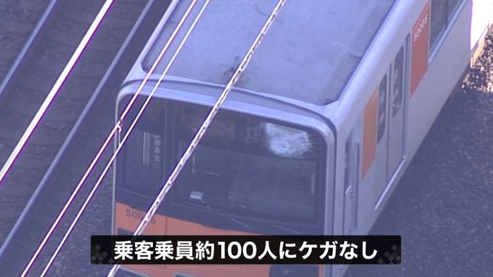 東武東上線で電車が倒木と衝突　ケガ人なし