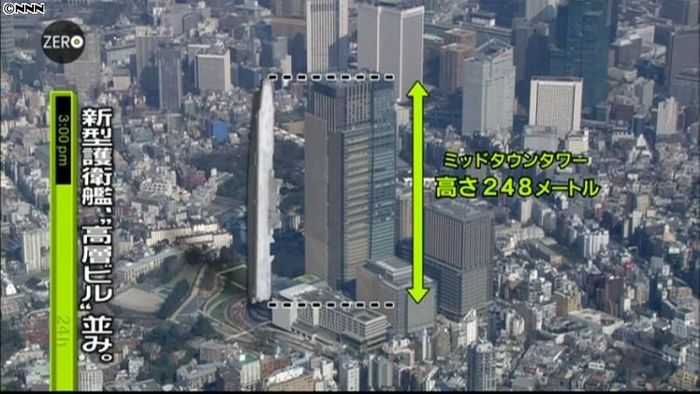 高層ビル並み新型護衛艦「いずも」が進水式