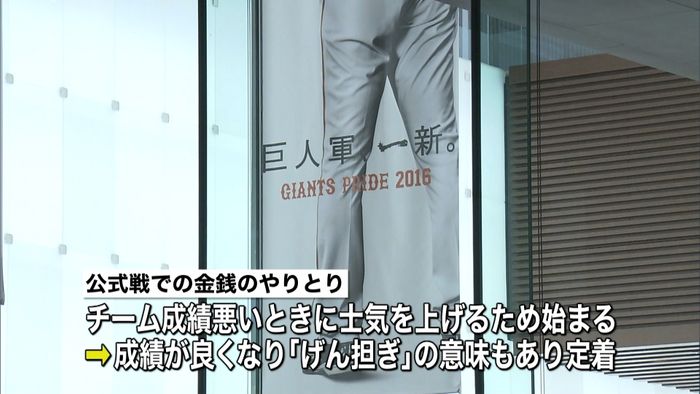 巨人 複数選手が公式戦に絡め金銭やりとり