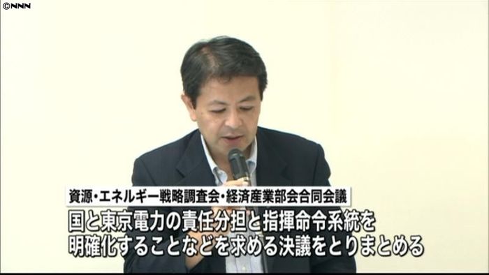 “汚染水”責任分担など明確化を~自民部会