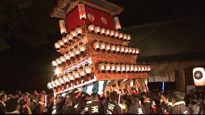 豪華絢爛!伊曽乃神社で西条まつり 愛媛